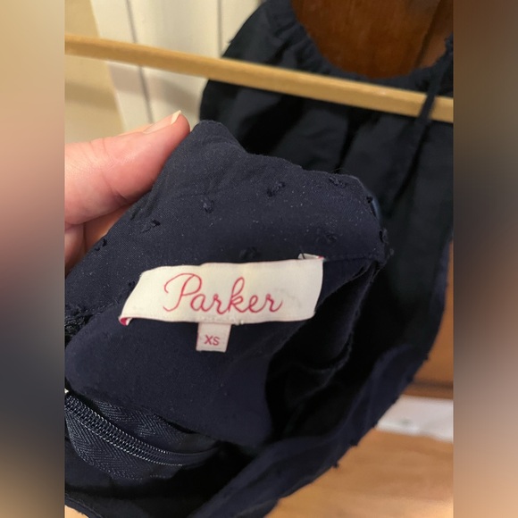 Parker Keyhole Swiss Dot Peplum Halter Top - Picture 5 of 7